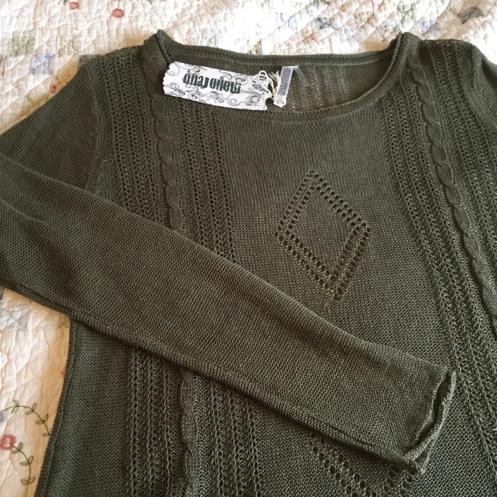 NWT Monoreno loose-knit sweater tunic